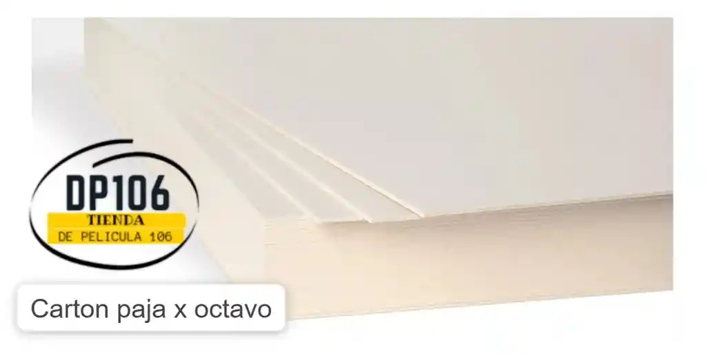 Carton Paja Por Octavos 1/8 X 1 Und