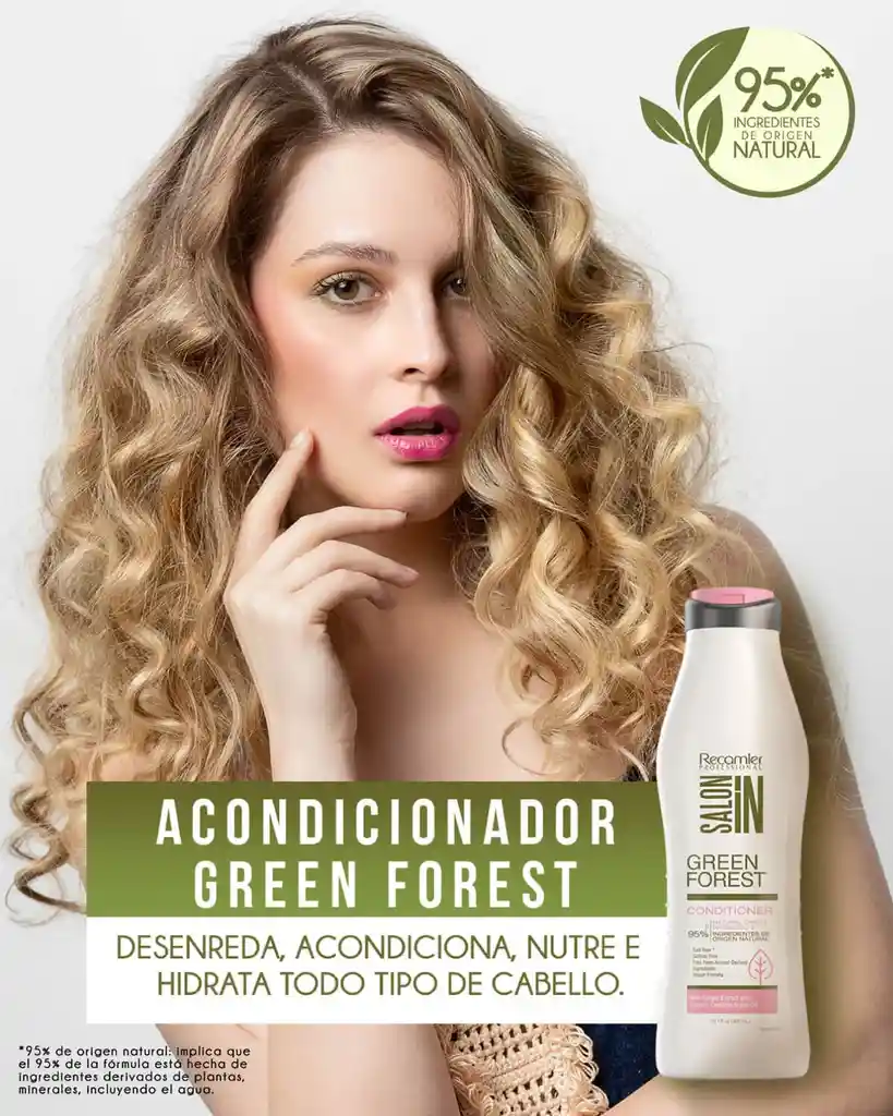 Acondicionador Green Forest Salon In Recamier X300 Ml