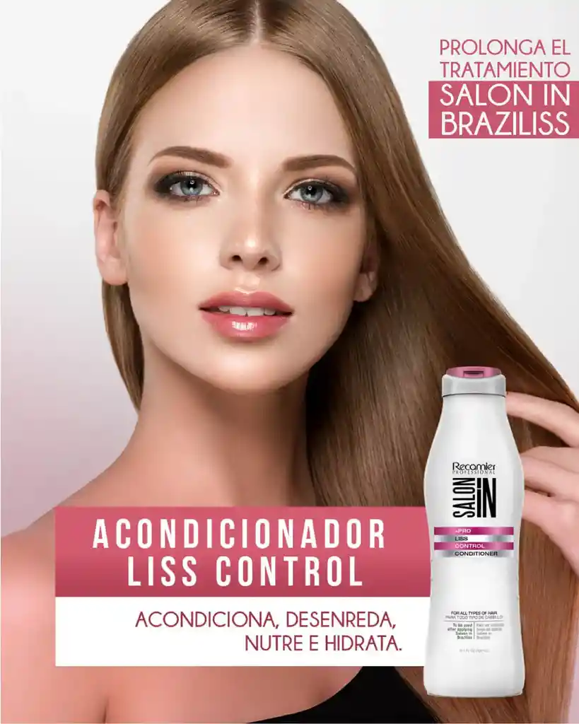 Acondicionador Liss Control Salon In Recamier X300 Ml