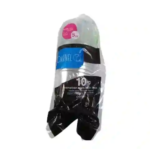 Darnel Copa Veneciana 5 Oz Cristal Con Tapa X 10und