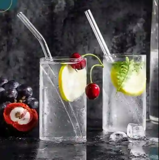 Pitillos En Vidrio Reutilizables X4 + 1 Limpiador