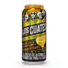 Coctel Con Tequila Los Cuates Sabor Margarita Y Mango 269 Ml