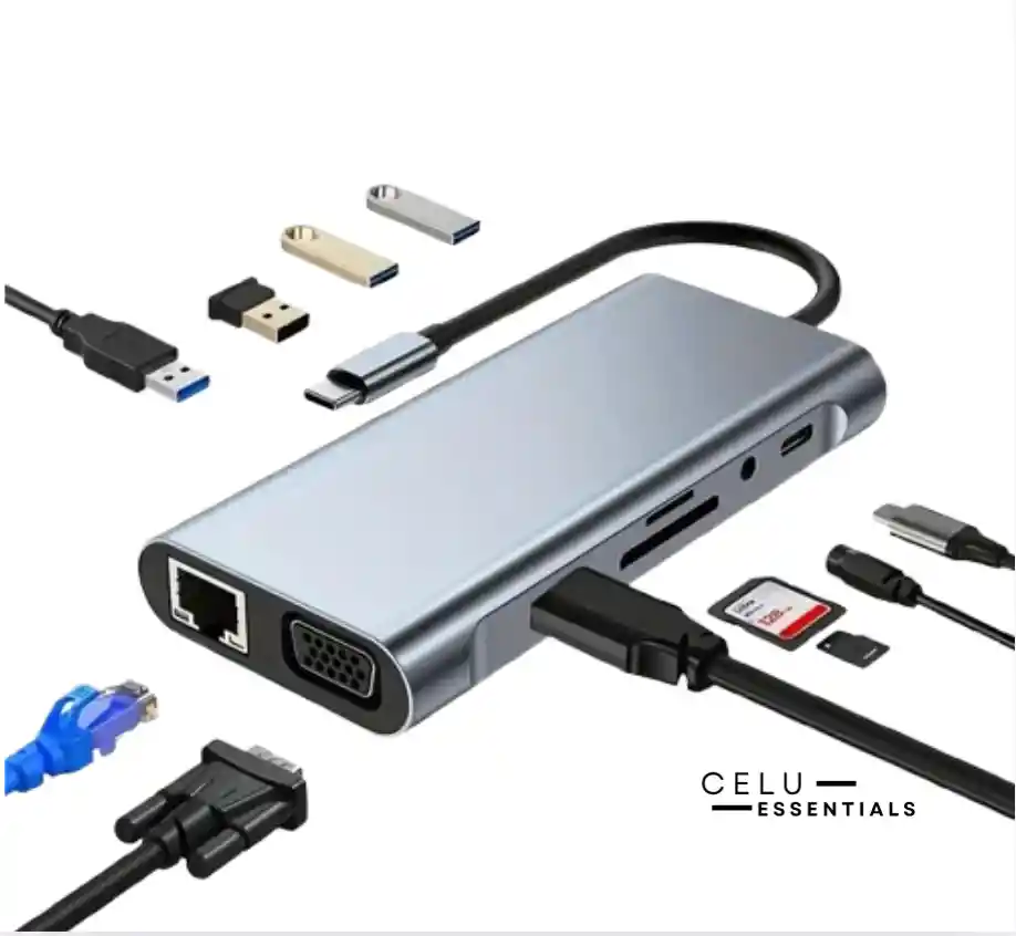 Adaptador 11 En 1 Tipo C Estación De Acoplamiento