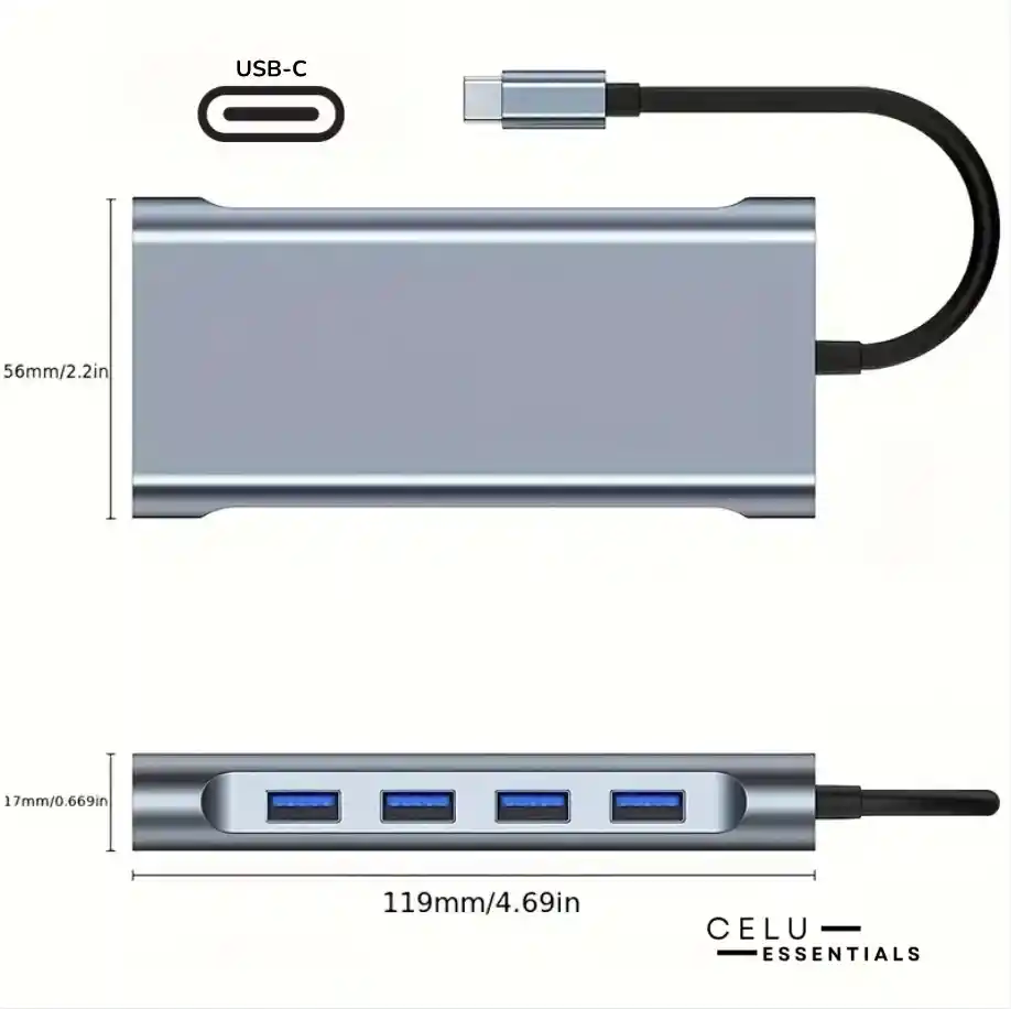 Adaptador 11 En 1 Tipo C Estación De Acoplamiento