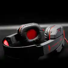 Diadema Tipo Gamer Jyr 024-mv Conexion Usb / Color Rojo