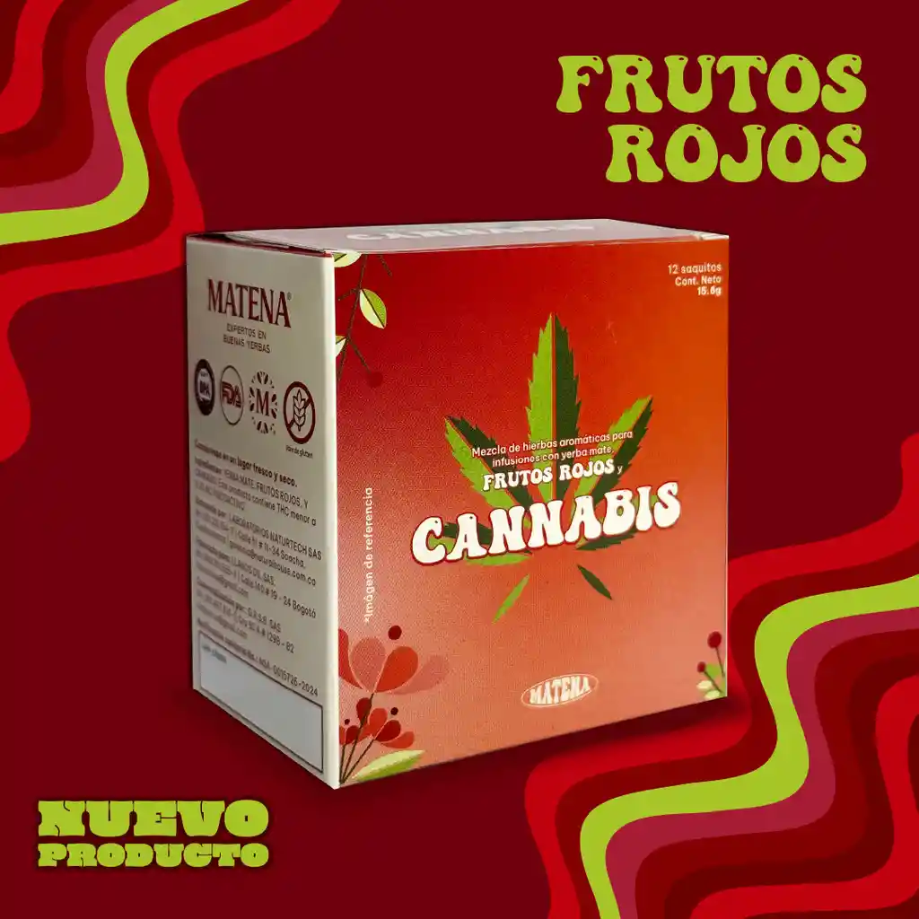 Infusión De Cannabis Con Frutos Rojos X 12 Und.