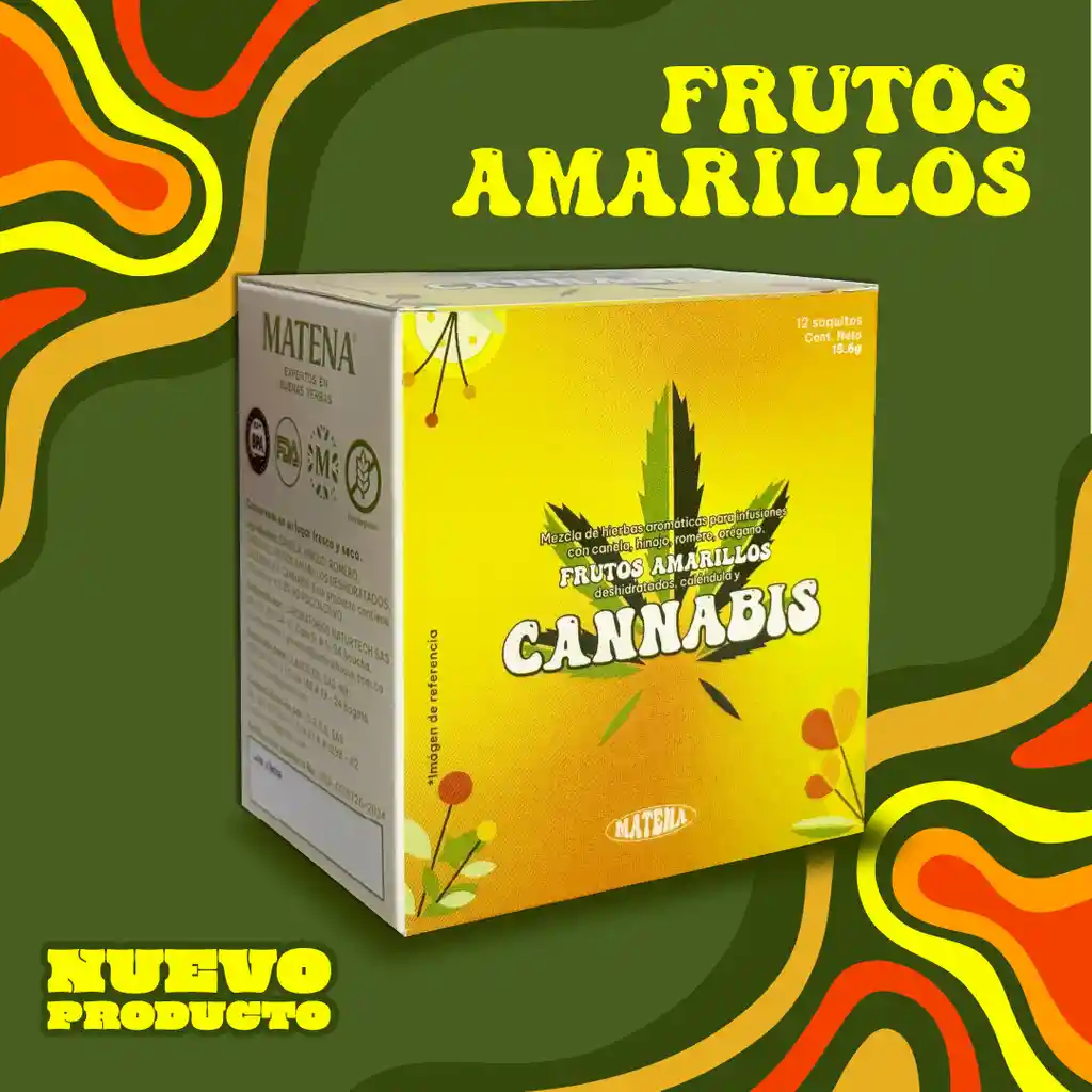 Infusión De Cannabis Con Frutos Amarillos X 12 Unds