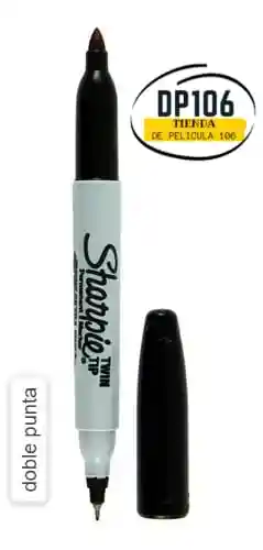 Sharpie Marcador Doble Punta Negro