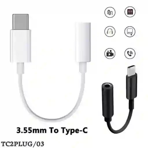 Adaptador De Audio Tipo C A Jack 3.5mm