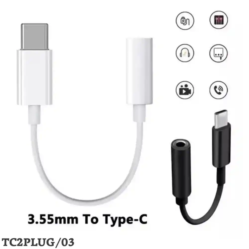 Adaptador De Audio Tipo C A Jack 3.5mm