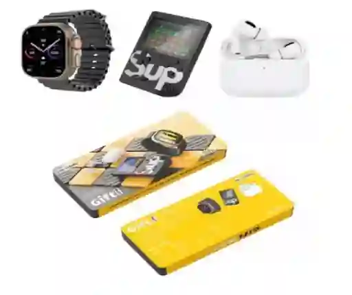 Combo K5 Reloj+sup+audifonos Inalambricos