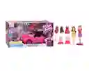 Muñecas Fashion Travel Con Carro Y Accesorios Fucsia