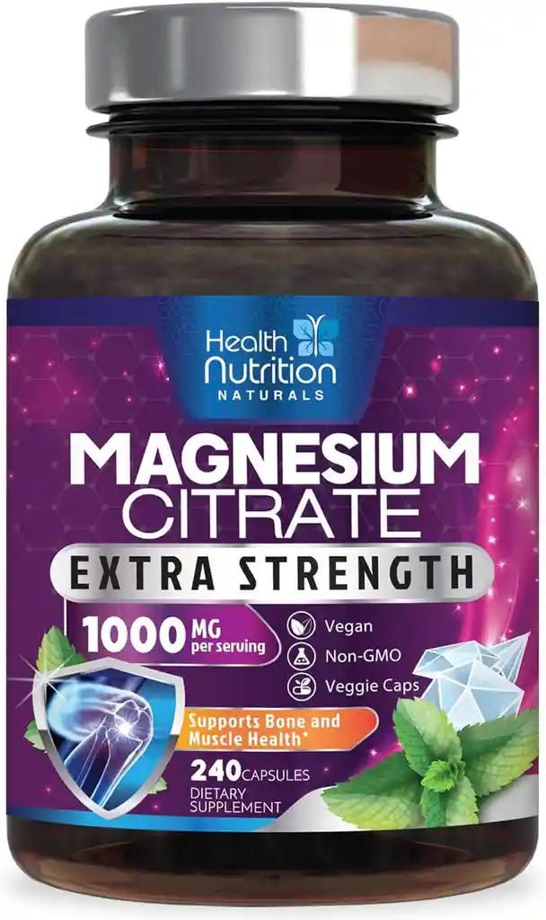 Citrato De Magnesio 1000 Mg Health Nutrition 240 Capsulas