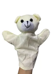 Titere Peluche Marioneta De Oso Marfil 21cm