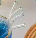 Pitillos En Vidrio Reutilizables X4 Unidades + 1 Limpiador