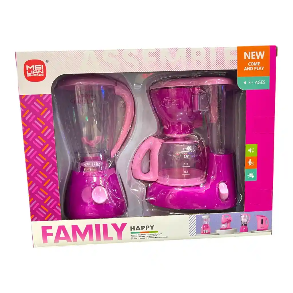 Set Cocina De Juguete Cafetera Y Licuadora Niñas