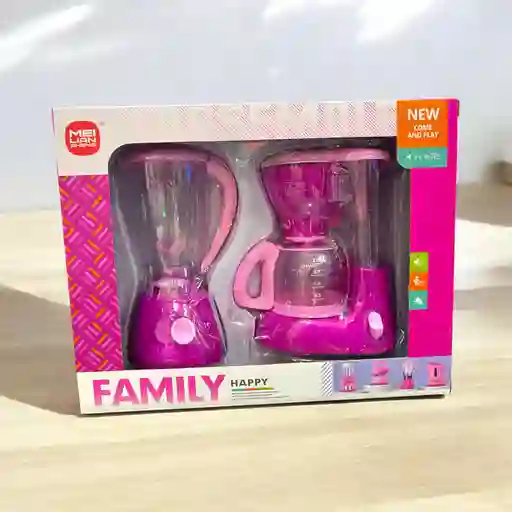 Set Cocina De Juguete Cafetera Y Licuadora Niñas