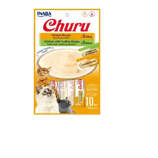 Inaba Cat Snack Churu 10 Piezas - Chicken Variety 140 Gr