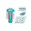 Rache Con Copas 1/4" X 12 Pzs Industrial Total (tht14114126)