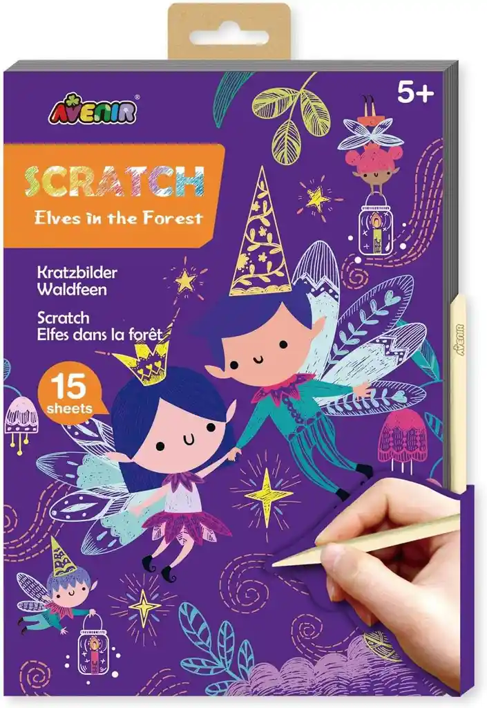 Libro Didáctico De Ilustración Rasca Y Revela Para Niños