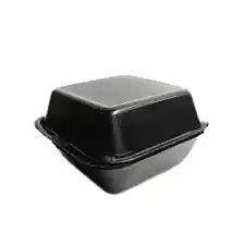Darnel Portacomidas Desechables C1 Negro 200 Und Hamburguesero