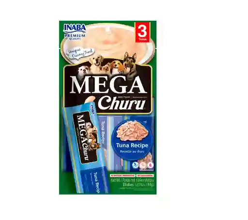 Inaba Dog Snack Mega Churu 3 Piezas - Atun 144 Gr