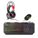 Set Combo Kit Gamer 4 En 1 Wesdar Chiropter Km12