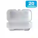 Darnel Portacomidas Desechables K1 Blanco 20 Und Para Perros
