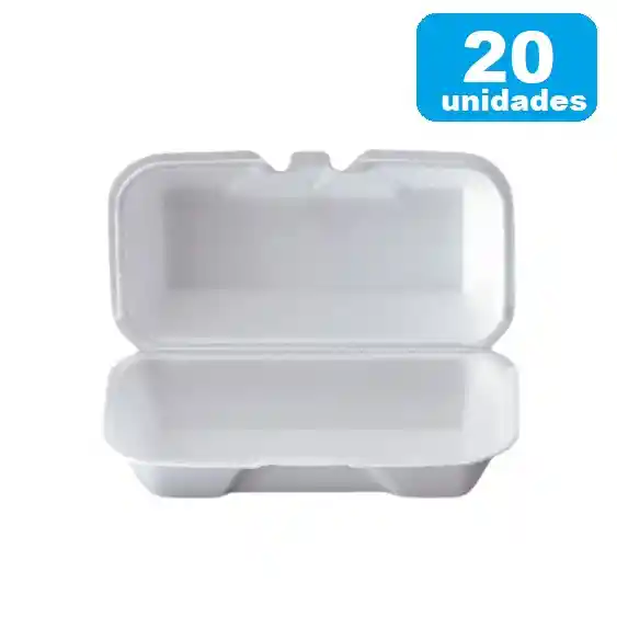 Darnel Portacomidas Desechables K1 Blanco 20 Und Para Perros