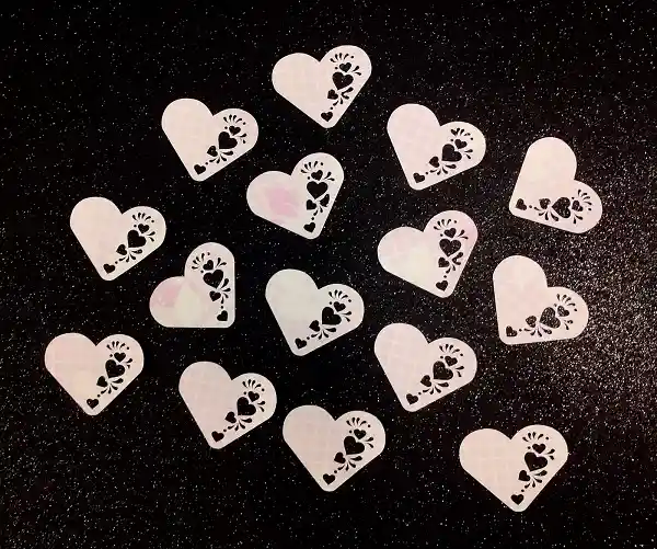 Corazon Decorativo De Papel Troqueleado X10 Und Diseños Surtidos