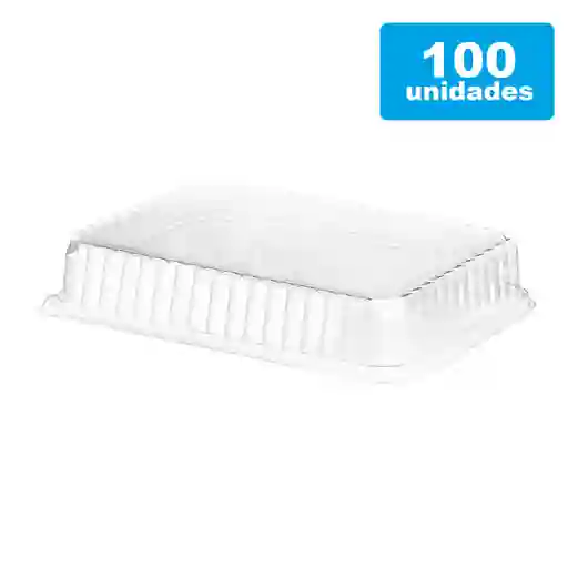 Tapa Domo Para Bandeja Espumada #25 Altura 6cm Trasparente X100und
