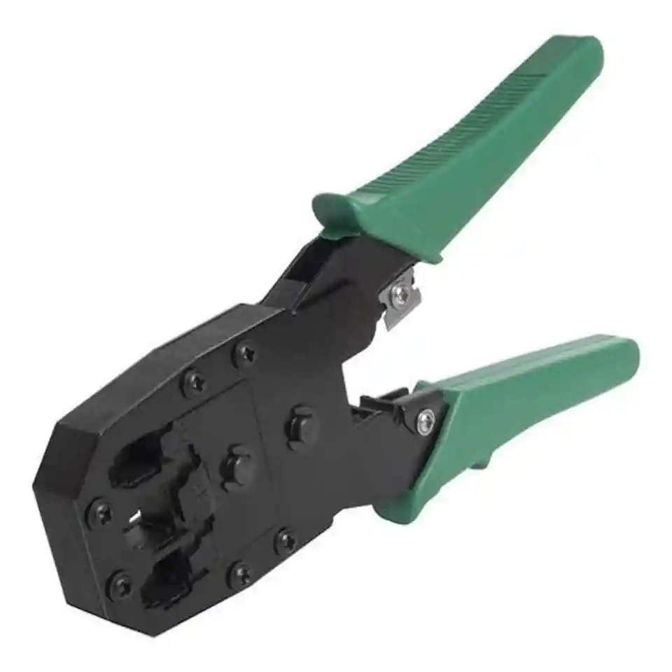 Pinza Ponchadora Red Rj45 Rj11 Rj9 3 En 1 + Pela Cable