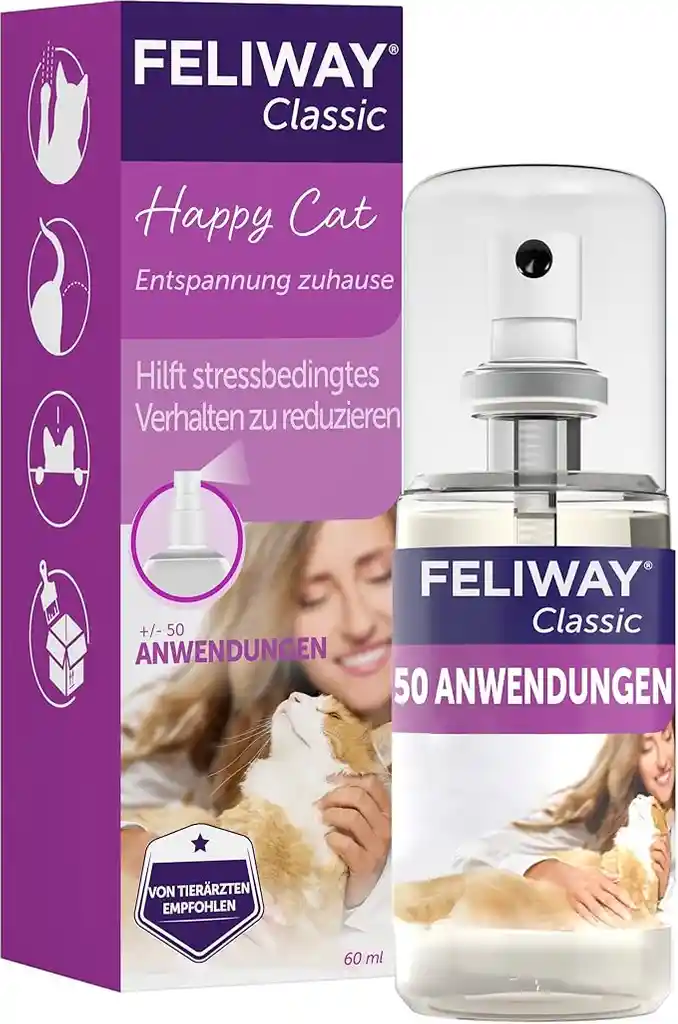 Feliway Gatos Feliway Classic Spray 60 Ml Reduce El Marcaje De Orina Reduce El Estres En Gatos Feromonas Para Gatos Feliway 60 Ml Feromonas Gatos