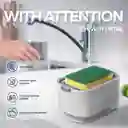 Dispensador De Jabón De Cocina Con Soporte De Esponja
