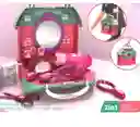 Juguete Villa Play House Mini Estudio De Belleza En Una Casa Maleta