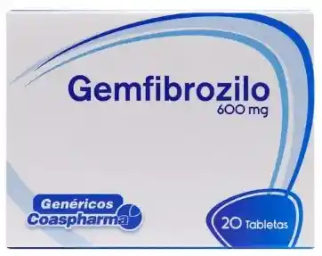 Gemfibrozilo 600 Mg X Caja 20 Tabletas