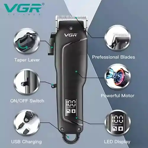 Maquina Cortadora De Pelo Peluquera Afeitadora Vgr 118