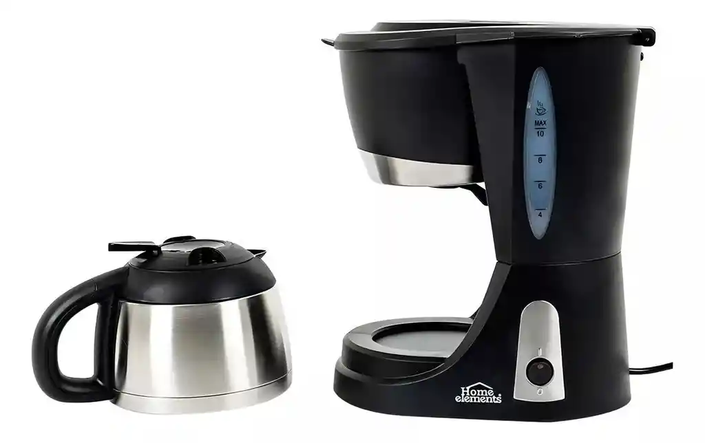 Cafetera Electrica 10 Tazas Home Elements Jarra En Acero