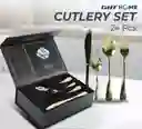 Cubiertos Lujo 24pcs Caja Pequeña