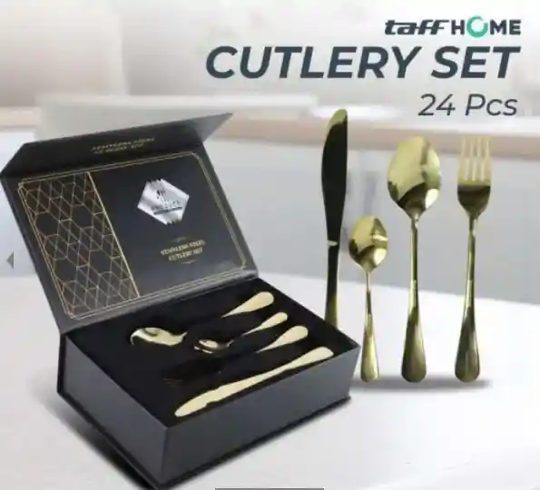 Cubiertos Lujo 24pcs Caja Pequeña