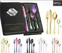 Cubiertos Lujo 24pcs Caja Pequeña