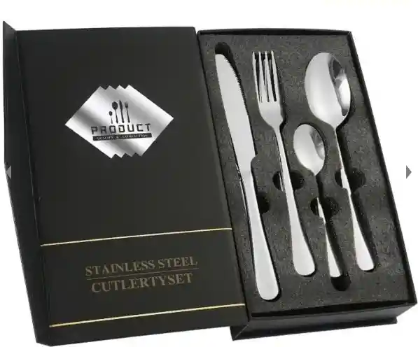 Cubiertos Lujo 24pcs Caja Pequeña