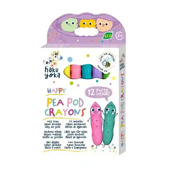 Crayones Motricidad Forma Guisantes Color Pastel Para Niños