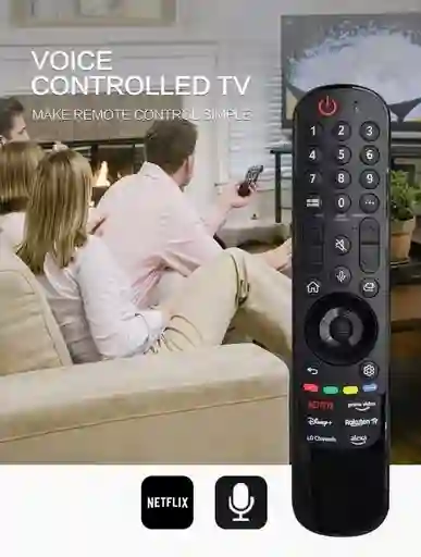 Control Remoto Lg Mágico Mr24ga 2024 Tv Smart Oled Con Función De Voz Y Puntero