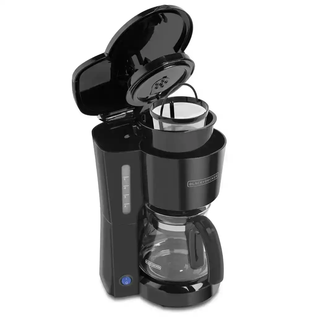 Cafetera 5 Tazas Black+decker Filtro Permanente Color Negro