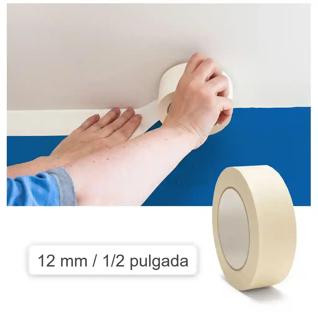 Cinta De Enmascarar De 1/2 Pulgada / 12 Mm