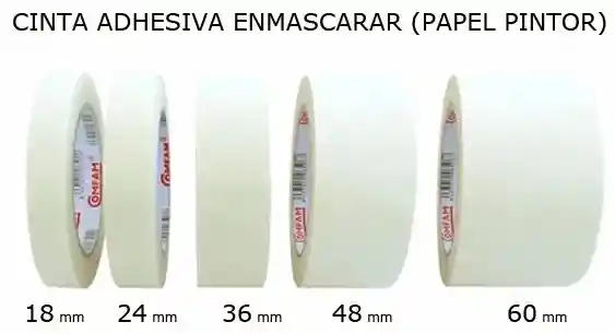 Cinta De Enmascarar 48 Mm / 2 Pulgadas De 20 Metros