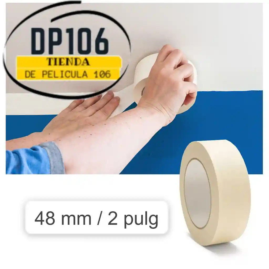 Cinta De Enmascarar 48 Mm / 2 Pulgadas De 20 Metros