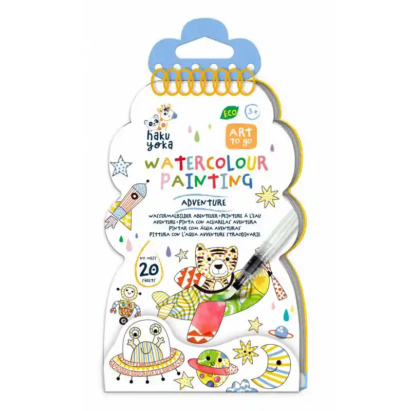 Libro De Pintura Mágica Aventura Borrable Para Niños
