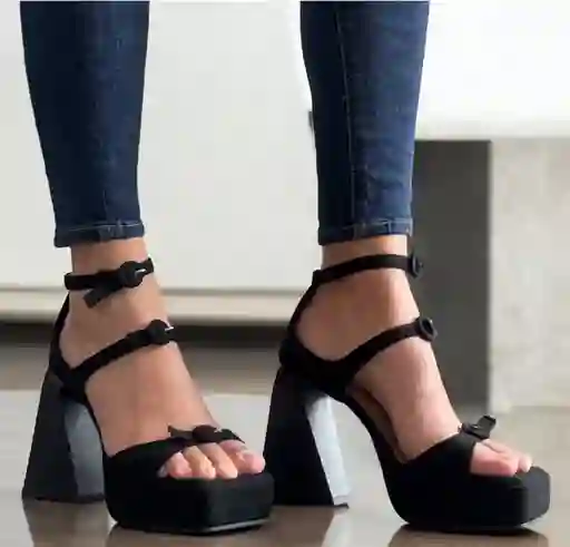 Sandalias Negras Mujer Talla 36 A 37